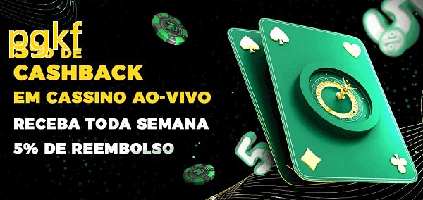 Promoções do cassino ao Vivo pgkf